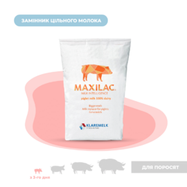 Замінник цільного молока (ЗЦМ) для поросят з 3 дня «MAXILAC PIGLET 100% DAIRY PROTEIN»