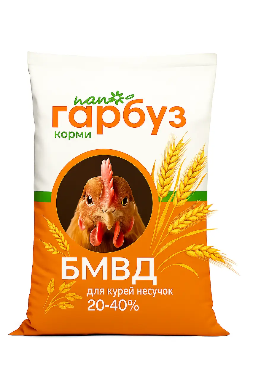 БВМД 20–40% для курей несучок Пан Гарбуз 25 кг білково-вітамінна добавка для яєчної продуктивності