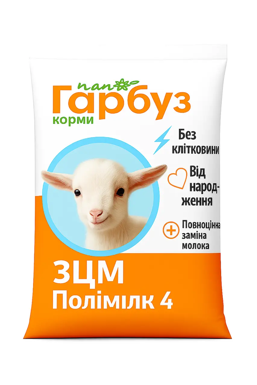 ЗЦМ Полімілк 4 Пан Гарбуз для козенят, ягнят і телят від народження