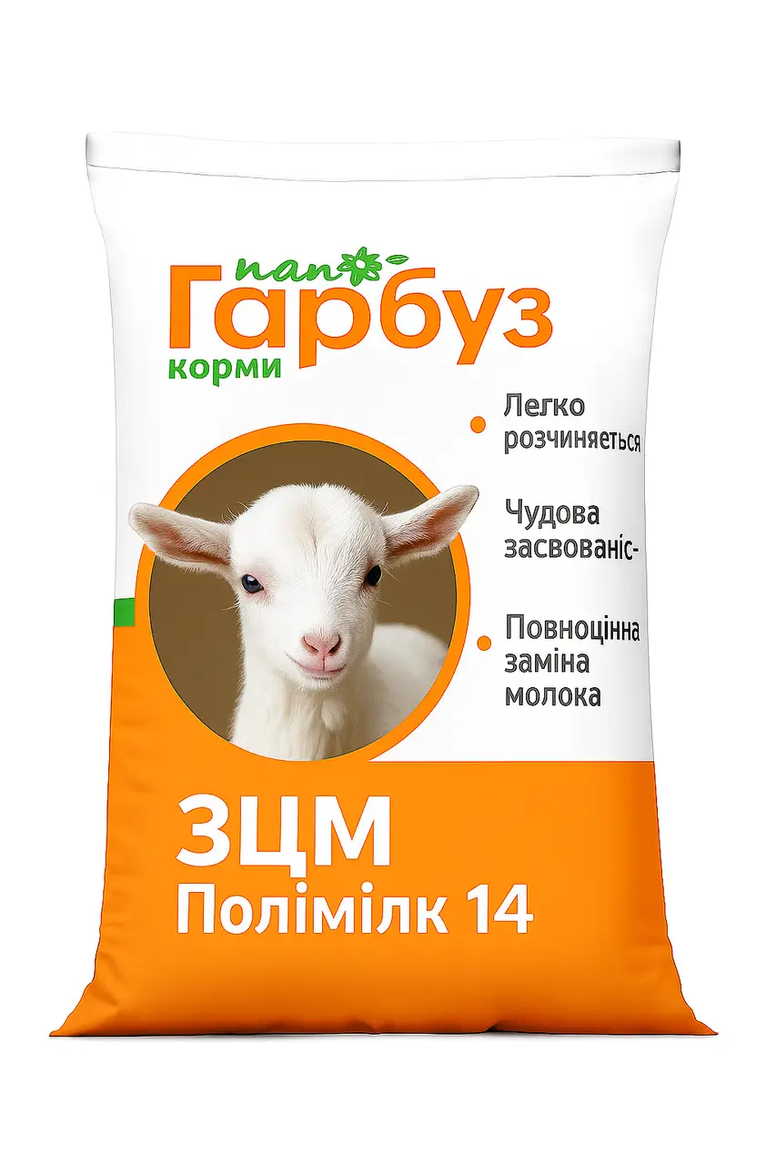 ЗЦМ Полімілк 14 Пан Гарбуз для козенят, ягнят і телят від 14 днів життя