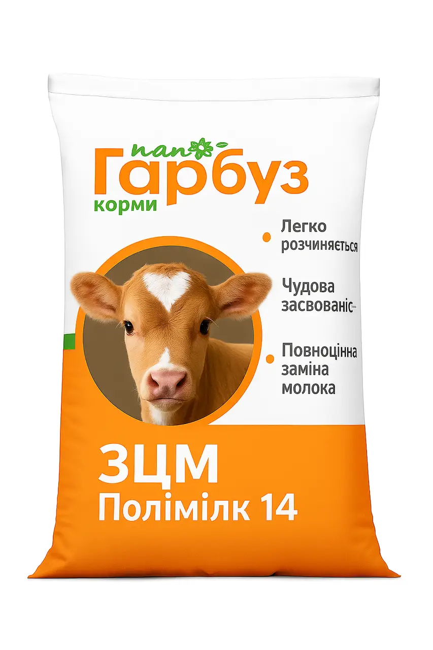 ЗЦМ Полімілк 14 Пан Гарбуз для козенят, ягнят і телят від 14 днів життя