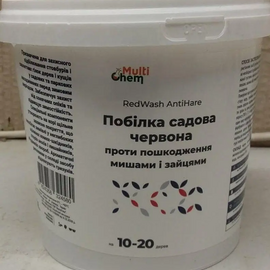 Побілка садова проти мишей і зайців червона антисептична RedWash AntiHare 5 л