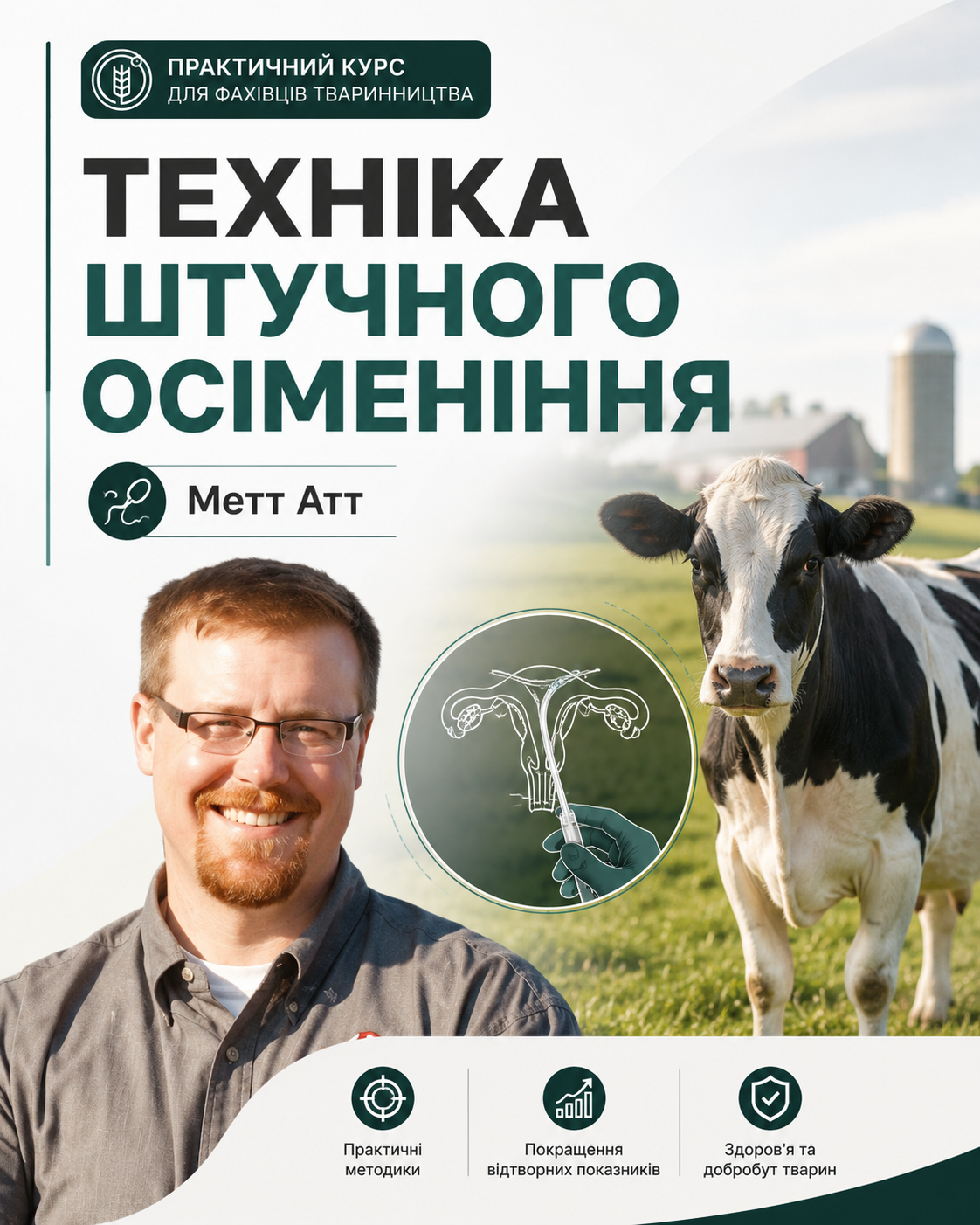 Штучне осіменіння ВРХ: техніка, гігієна та шлях до тільності